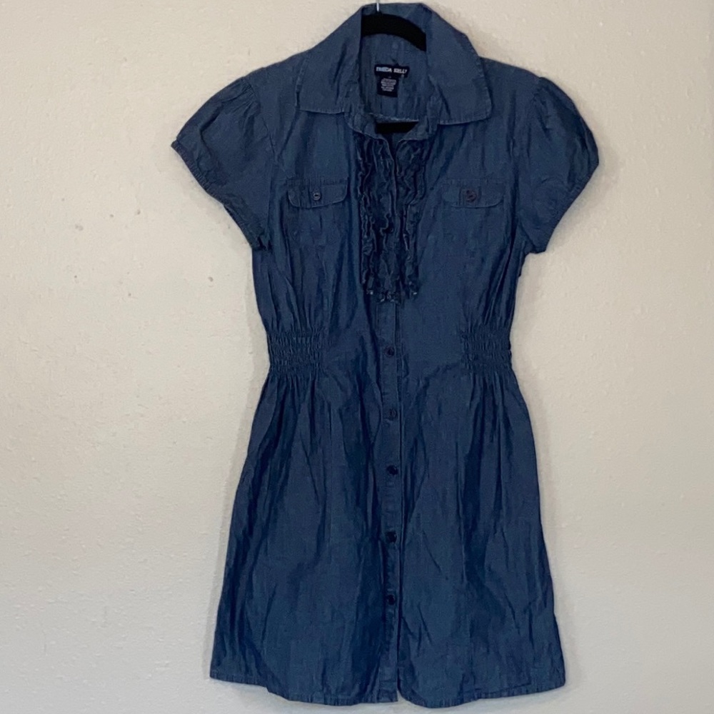 FREIDA KELLY| denim shirt dress